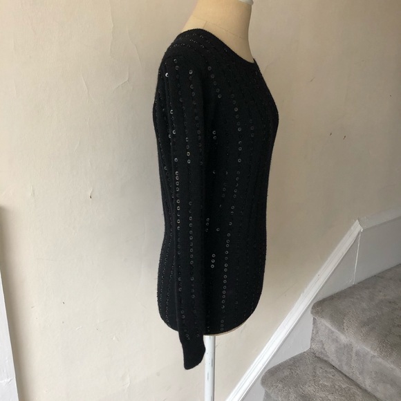 Vintage Stephen Keane Merino Wool Sequin Sweater - Picture 4 of 6